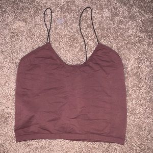 Free People Maroon Cami